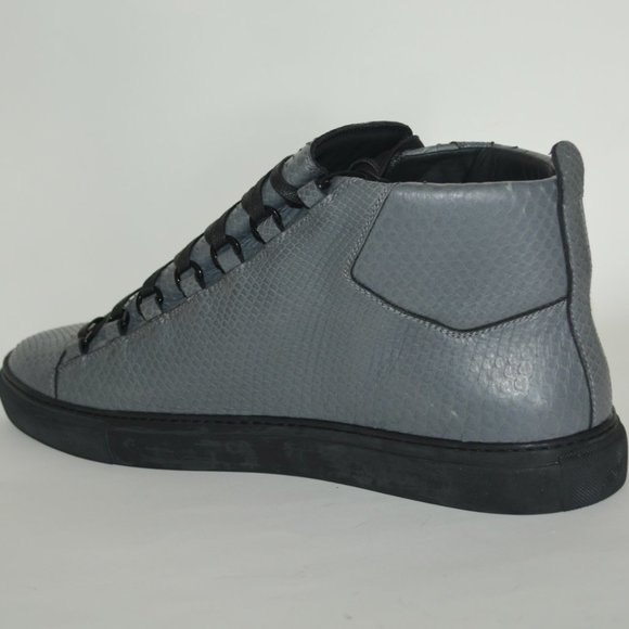 NEW BALENCIAGA HITOP PYTHON LEATHER SNEAKERS US 14 EU 47 MENS - Picture 8 of 9